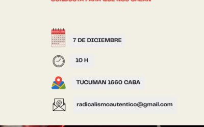 Encuentro radical en la sede del comité capital